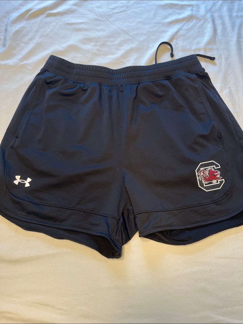Under Armour South Carolina Gamecocks Athletic Running Shorts Black Size SM